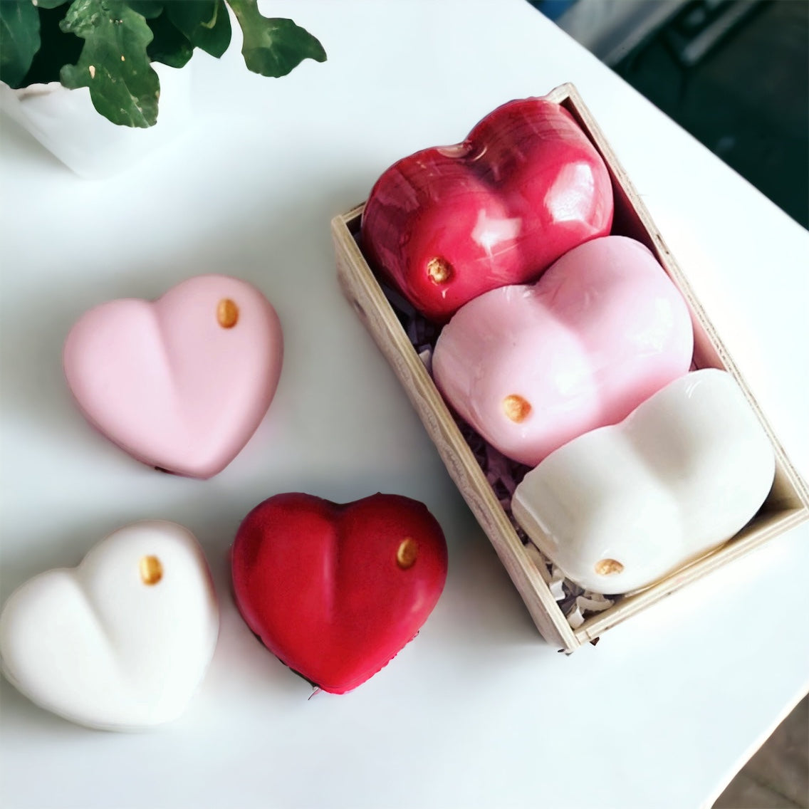 Love Heart Soaps Gift Box
