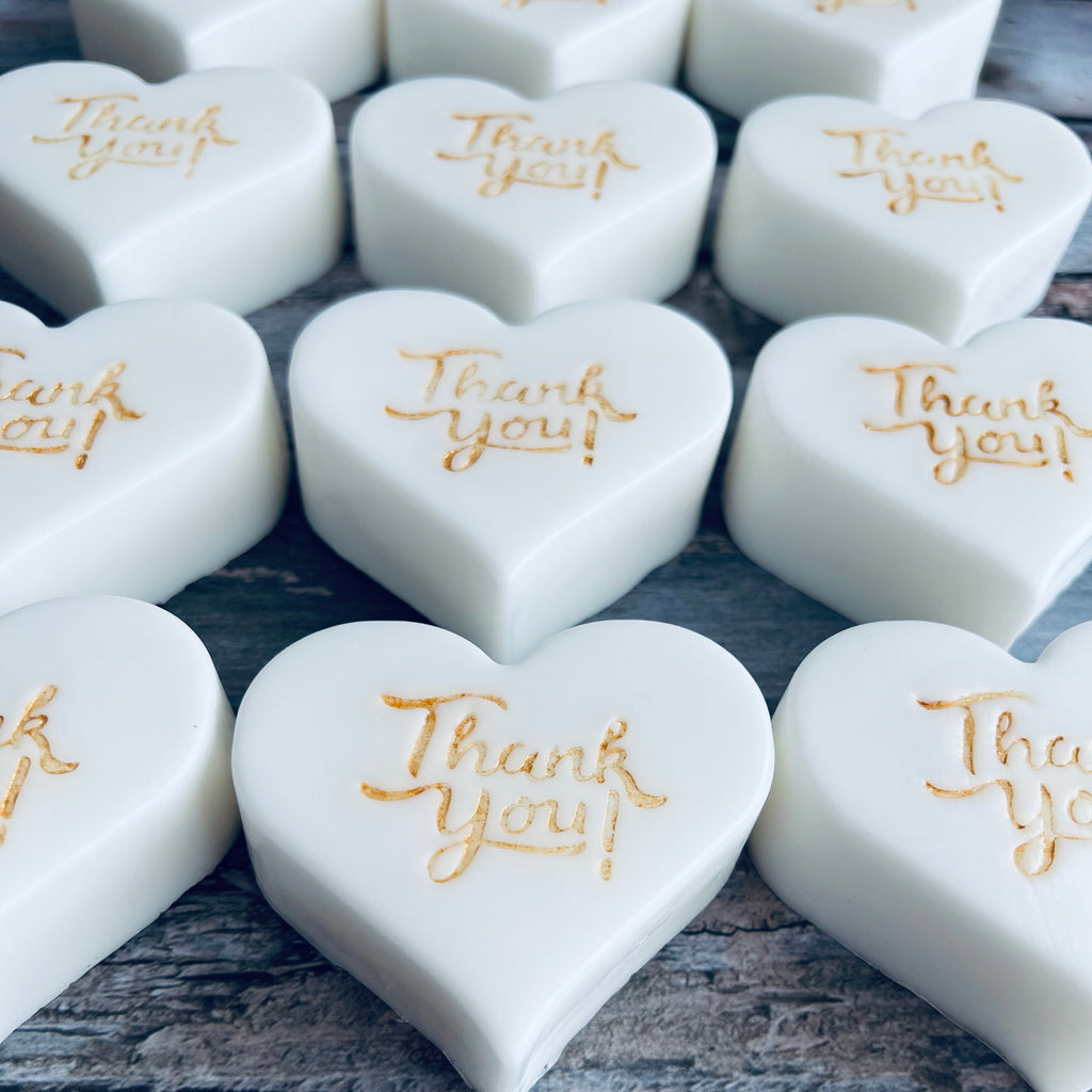 “Thank you” Heart Soap Favors