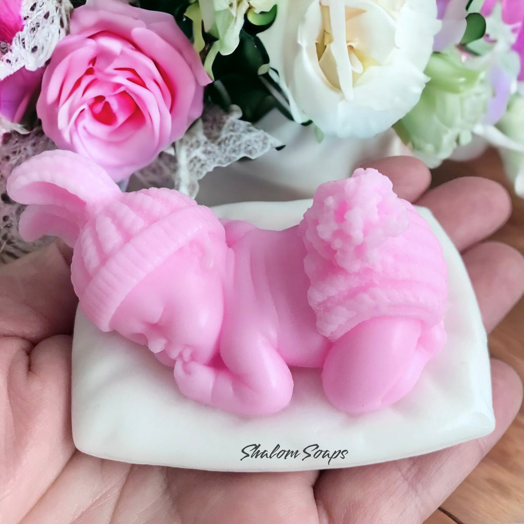 3D Baby on a Pillow Soap Favors