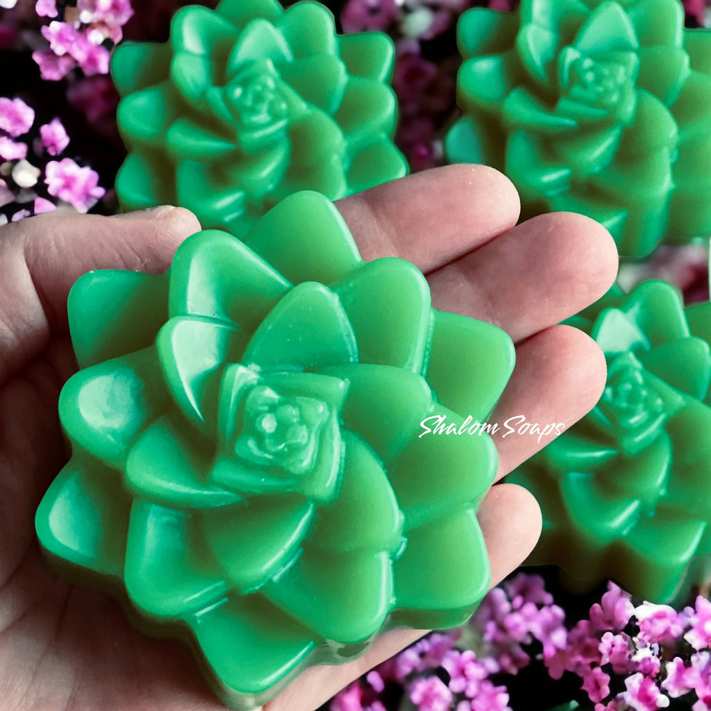 Succulent Flower Soap Favors