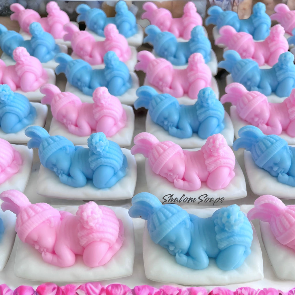 3D Baby on a Pillow Soap Favors